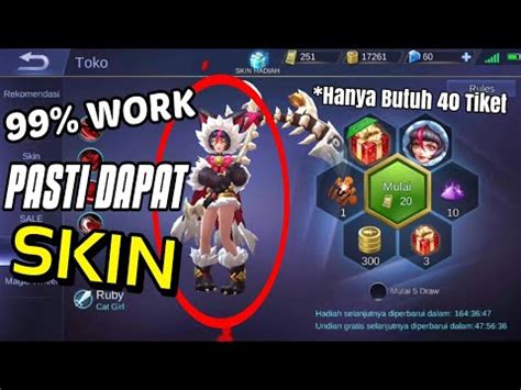 Cara Mendapatkan Skin Ruby Di Lucky Spin Trik Mobile Legend Youtube