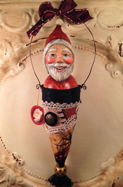 Folk Art By Penny Elegant Santa Crazy Quilt Ornament Crazy Quilts