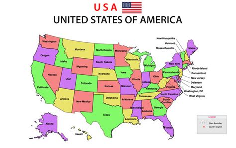 Us State Map With States