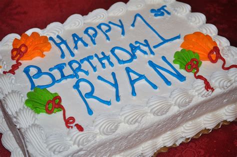 Ryan Birthday Cake Photo - Ryan's 1st Birthday cake | 1st birthday cake ...