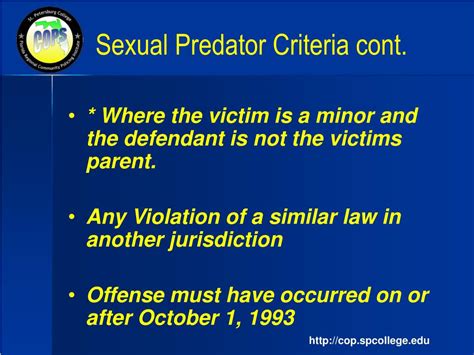 Ppt Sexual Predator And Offender Awareness Powerpoint Presentation