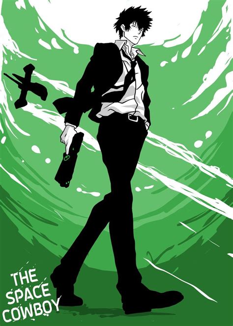 Spike Spiegel Poster By Amar Maruf Displate Poster Prints Cowboy