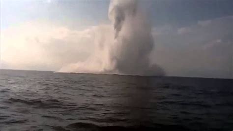 What a sea mine explosion looks like - YouTube