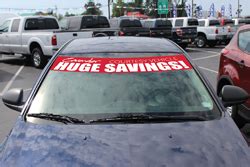 Custom Windshield Stickers for Auto Dealerships