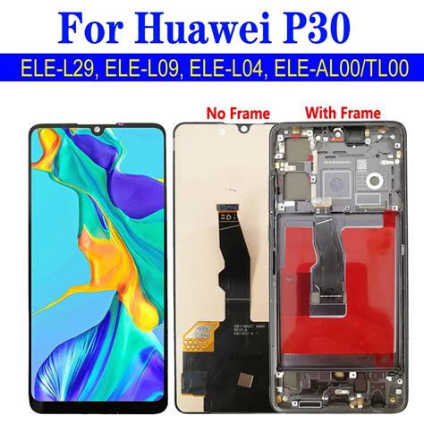 Ãcran P30 pour Huawei P30 LCD avec cadre ELE L29 ELE L09 ELE L04 ELE