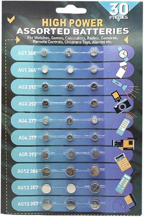 Amazon Cotchear Pcs Alkaline Cell Batteries Assorted Volt