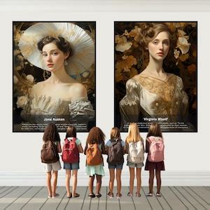 Printables Famous Authors 11pcs Classroom Decor, Author Gallery Wall ...