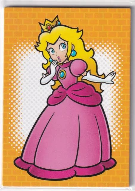 Panini Super Mario Trading Carte Mappa No Linea Disegno Card Peach