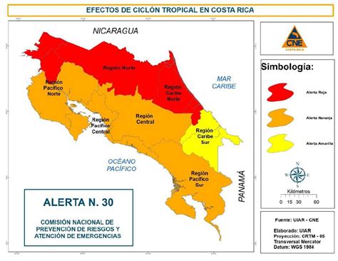 Últimahora Se Declara Alerta Roja En 12 Cantones De La Zona Norte De