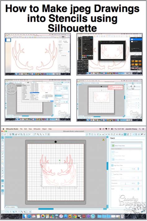 How To Make Stencils From Jpeg Silhouette Portrait Tutorials How To Make Stencils Silhouette