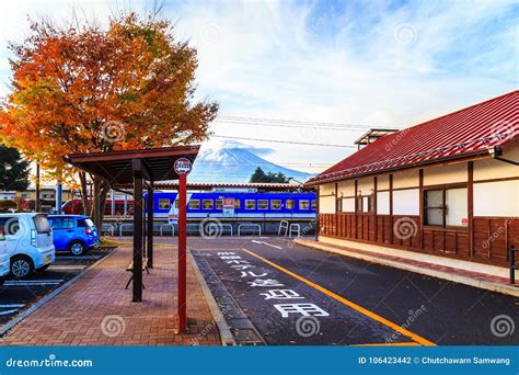 Kawaguchiko Station is a Train and Bus Station Editorial Photography - Image of scenery ...