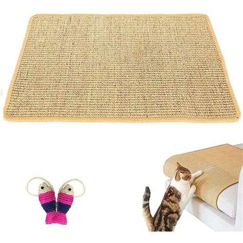 Tapis Griffoir pour Chats Tapis Chat Naturel Sisal Tapis à Gratter en