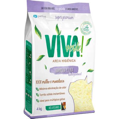 Areia Hig Viva Verde Limpeza Plena Kg