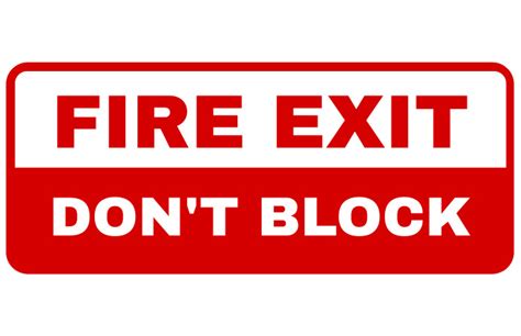 Fire Exit Sign Template Postermywall