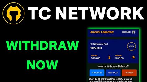 TC Network Withdrawal Process How To Add TSC Mainnet To Trust Wallet