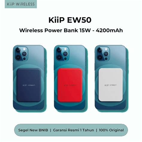 Jual Kiip Power Bank Mini Wireless Magnetic Magsafe Fast Charging 15W