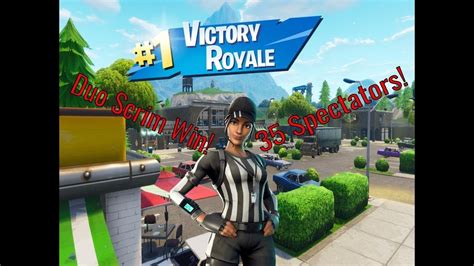 Fortnite Battle Royale Duo Scrim Win 35 Specs Went To Heal Off