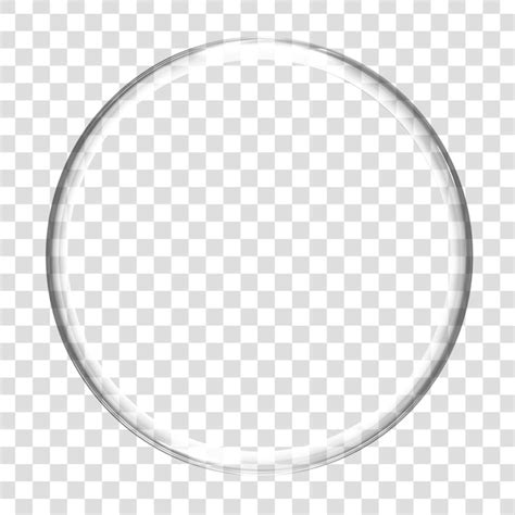 Premium Psd Png Transparent Glass Circle Overlay
