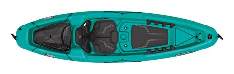 Pelican Sentinel 100x Exo Recreational 1 Person Kayak Seafoamwhite 9