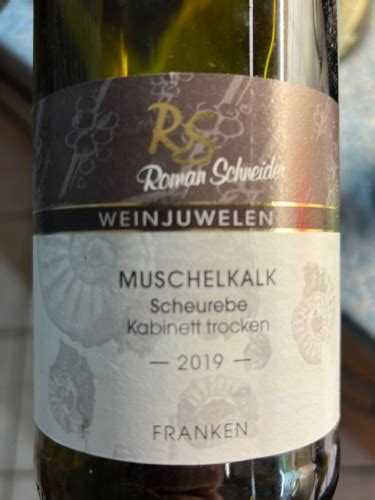 Roman Schneider Muschelkalk Scheurebe Kabinett Trocken Vivino US