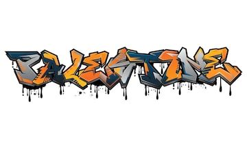 Premium Vector | Graffiti supporting palestine vector illustration