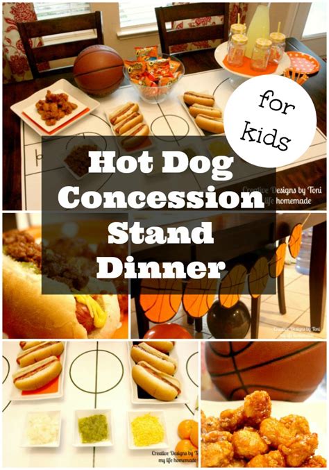 Hot Dog Concession Stand Dinner Party For Kids My Life Homemade