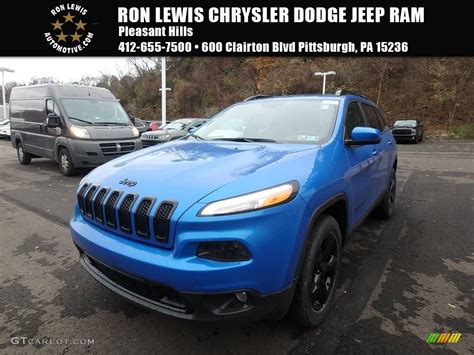 2018 Hydro Blue Pearl Jeep Cherokee High Altitude 4x4 123924320 Photo