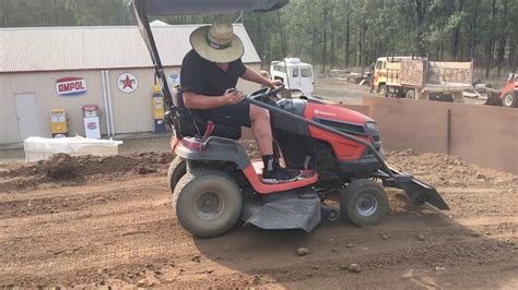 Husqvarna Ride On Mower Homemade Dozer Blade Youtube