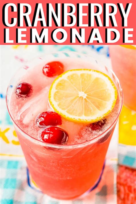 Cranberry Lemonade Cranberry Lemonade Cranberry Drink Recipe Lemonade Recipes