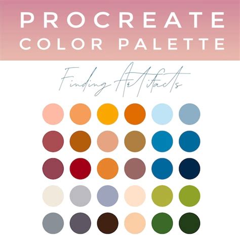 Sea Glass Procreate Color Palette Hex Codes Included