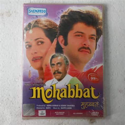 Mohabbat Anil Kapoor Dvd Hindi Movie Bollywood India Eur 6639