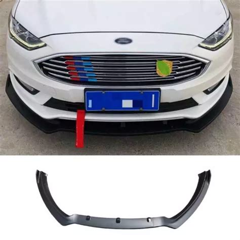 Primer Black Front Bumper Lip Spoiler Splitter For Ford Mondeo Fusion