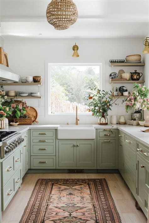 Sage Green Kitchen Cabinet Ideas Cabinets Matttroy