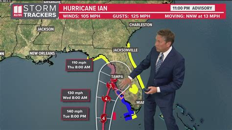 Monday P M Update Hurricane Ian Path And Track Of Hurricane