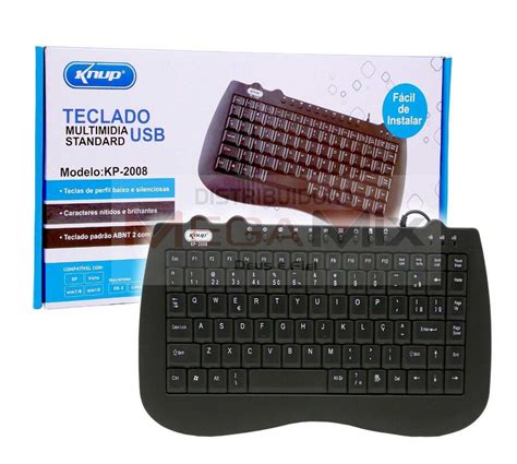 Mini Teclado Multimídia USB KP 2008 Knup