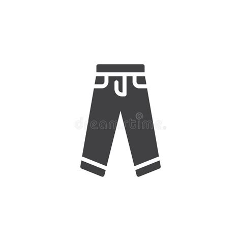 Icono Casual Del Esquema De Los Pantalones De Los Vaqueros Ilustración