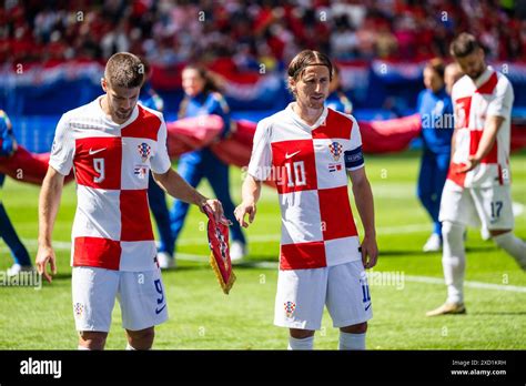 Hamburg Germany Th June Andrej Kramaric And Luka Modric