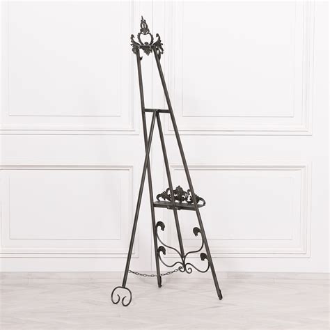 Antiqued Silver Metal Easel 165cm Maison Reproductions