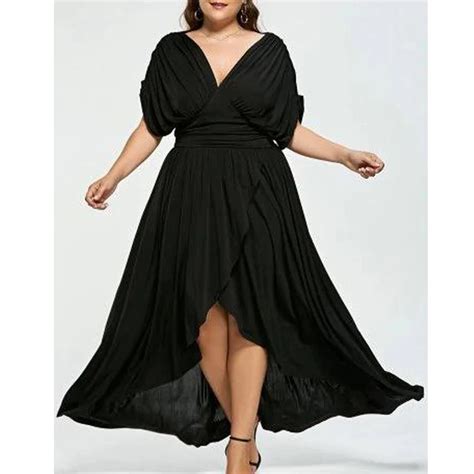 Plus Size Empire Wasit High Low Prom Dress