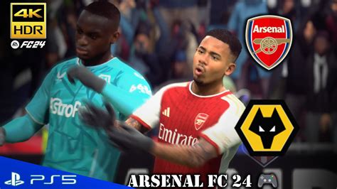 Ea Fc Arsenal Vs Wolves Highlights Premier League Ps