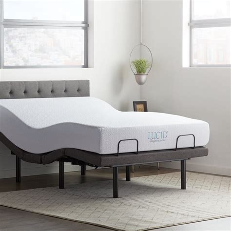 LucidComfortCollection 10" Medium Gel Memory Foam Mattress and Bed ...