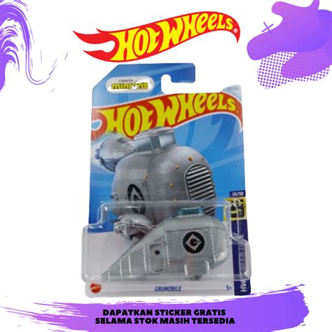 Hot Wheels Grumobile Illumination Minions Silver Screen Time Shopee Malaysia
