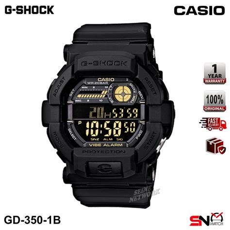 Casio G Shock Gd Gd B Vibration Alarm Standard Digital Black