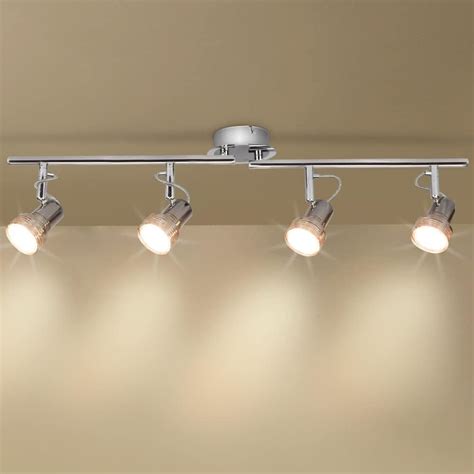 Depuley Modern Track Lighting Kit 4 Light Flush Mount Directional