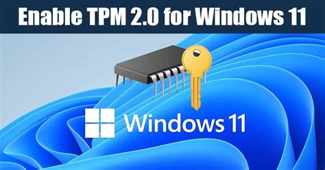 How To Enable Tpm In Windows Pc Techviral