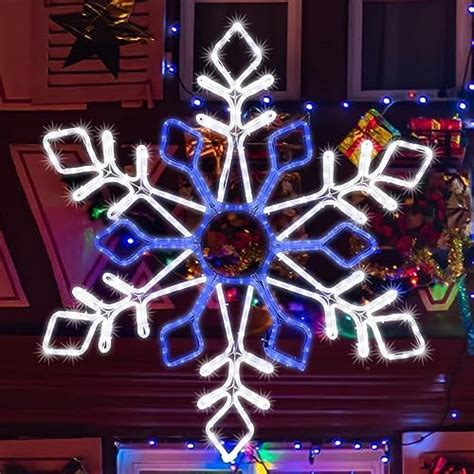 Xmashome 35 Inch Large Outdoor Snowflake Decorations Light