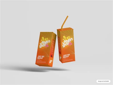 Premium Psd Carton Juice Box Mockup