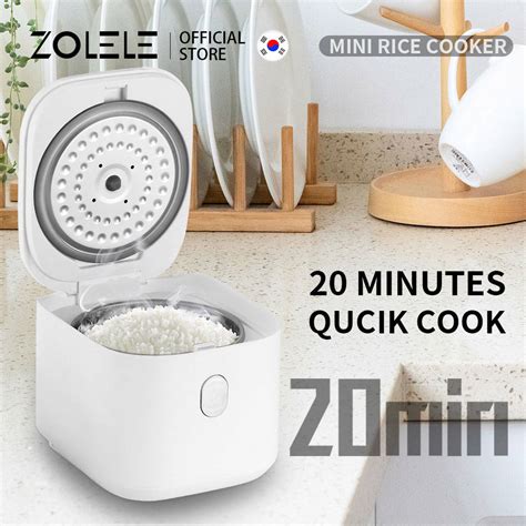 Zolele Multi Function Rice Cooker 2 5L Capacity LED Display Anti Dry