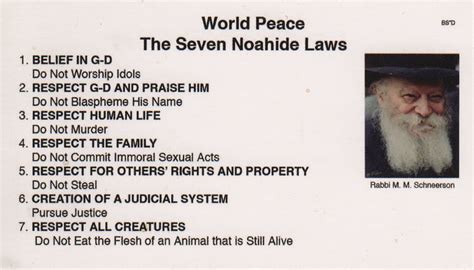 7 Noahide Laws Chabad Uk A Listly List