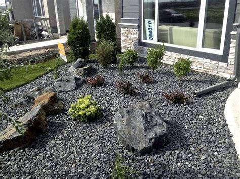 Winnipeg Landscaping Black Granite Stone Landscaping Outdoor